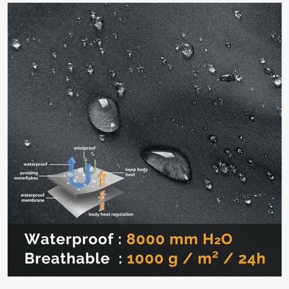 33,000ft Women's Waterproof Hiking Pants Fleece-Lined Snow Pants Size 16 - Picture 4 of 8